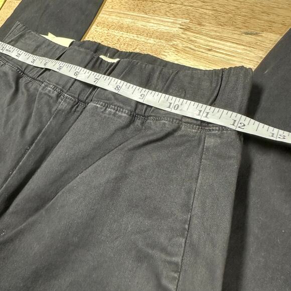 L'AGENCE NWT Rosalie High Rise Pedal Pusher Pant Crop Black Size S Elastic Waist - Picture 8 of 10